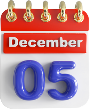 3D Calendar December 5th