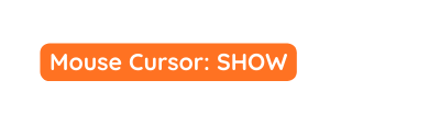 Mouse Cursor SHOW