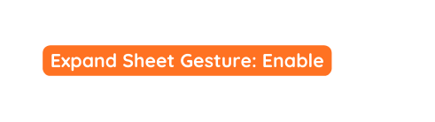 Expand Sheet Gesture Enable